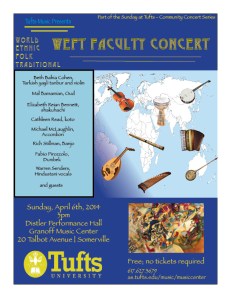4-6-14 WEFT Faculty Concert Poster